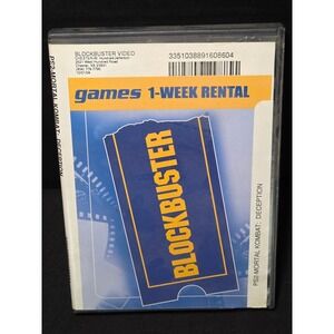 Mortal Kombat Deception PS2 Blockbuster Video Rental Sony PlayStation box only!